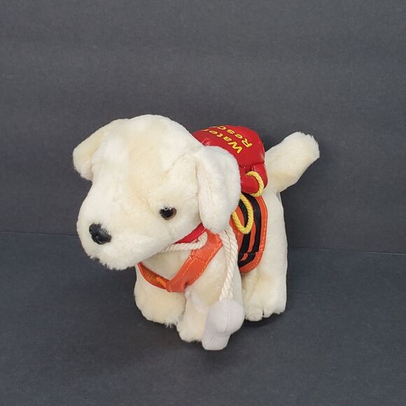 Animal Alley Toys R' Us 6" Yellow Labrador Water Rescue Stuffed Animal - Picture 1 of 10